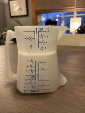 Vtg Blue  Westland Plastic Double Sided Measuring Cup - 1 & 2 Cups