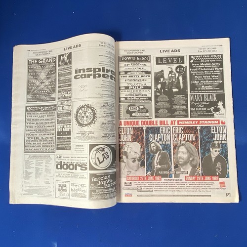 Melody Maker December 21/28, 1991 R.E.M. Christmas greetings from Athens, Ga. - Picture 13 of 24