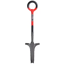 Radius Garden Durable Steel 44 in L Root Slayer V-Shaped Tip Shovel, Red