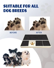 Dog Nail Scratch Pad with Treat Box Pet Clipper Durable Portable Filing for Dogs