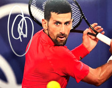 Novak Djokovic Signed (Tennis Champ) 8x10" Authentic Autograph REDUCED $$