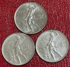 HIGH GRADE 1956/1976/1977 ITALY 50 LIRE COIN-FEB297