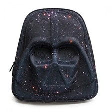 RARE Star Wars Galaxy Print Molded Darth Vader Backpack Loungefly NWOT