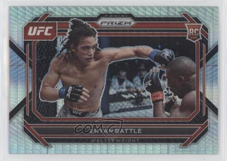 2023 Panini Prizm UFC Hyper Prizm Bryan Battle #58 0zz3