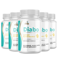 Diabo- Blood Support- 5 Bottles- 300 Capsules