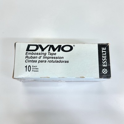 Dymo Embossing Tape 358-00 Aluminum Label Roll Labels 1/2  X 12  Box Of 10