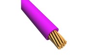 Kabel Trzynormowy, Dł. 100M 1 Mm², 17 A, 1 Kv Dc, 600 V Ac, Maks. +105C Fioletow
