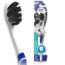 GuruNanda Charcoal Toothbrush   Extra Soft 8000 Bristles for Sensitive Teeth