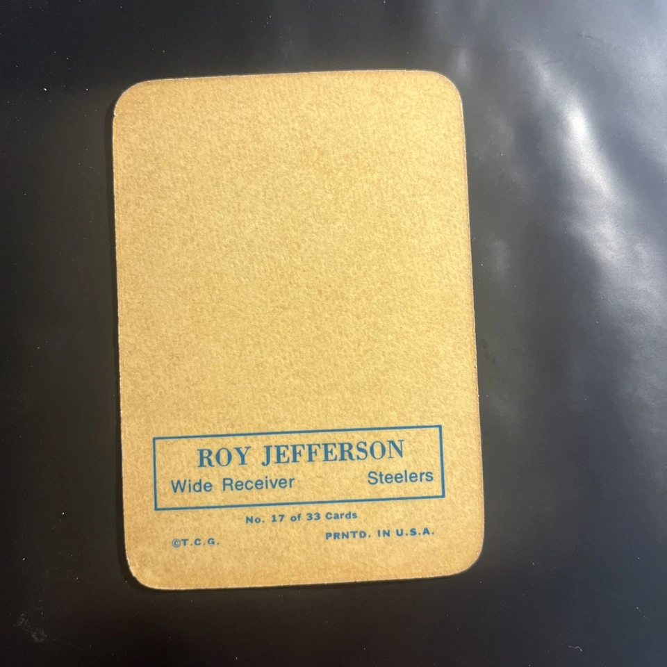 1970 Topps Glossy Inserts Set-Break # 17 Roy Jefferson - Image 2 of 2