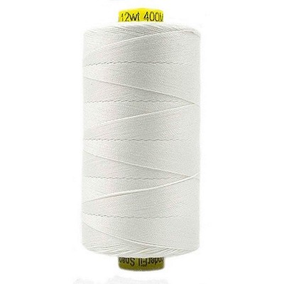 Spagetti, White, 3-ply 100 Long Staple Double-Gassed Egyptian Cotton, 12wt