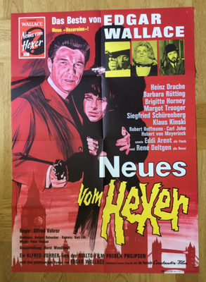 Neues vom Hexer (Kinoplakat '65) - Heinz Drache / Barbara Rütting / E. Wallace