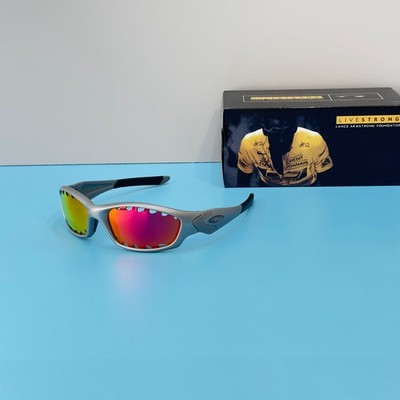 Oakley Half Jacket 2.0 XL OO9039 Silver Frame Prizm Ruby Sunglasses New w/ Box