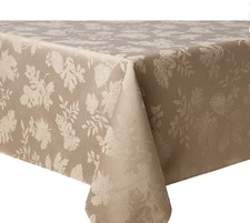 Autumn Medley Damask Tablecloth 60x84 Oblong by Town  Country Living