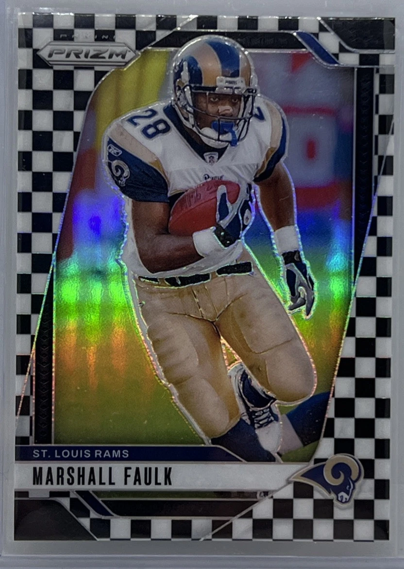 2024 Prizm checkerboard Marshall Faulk RAMS #299