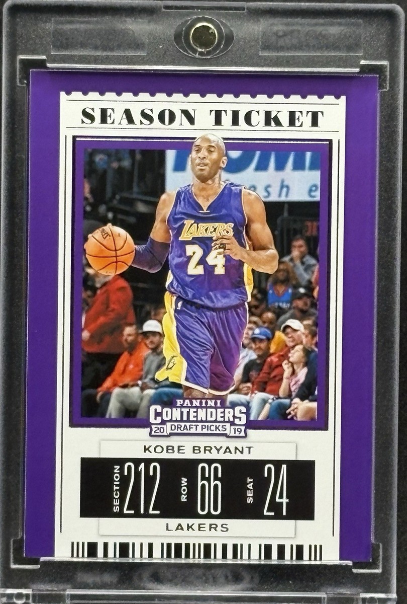 Kobe Bryant RARE PURPLE BORDER TICKET INVESTMENT CARD PANINI