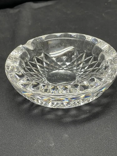 Waterford Crystal VINTAGE ROUND ASHTRAY 5” Beautiful Pattern Mint.   3 Available