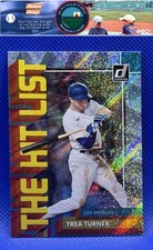 Trea Turner 2022 Donruss The Hit List Diamond Rapture #THL-1 Los Angeles Dodgers