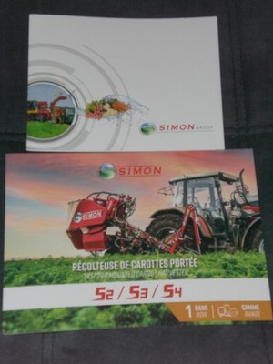 Simon Tractor Mounted Carrot Harvester, Group Simon Brochures English (25683)