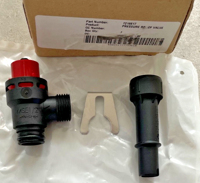 Baxi 7216617 Safety Pressure Relief Valve Remeha S101772 New Genuine