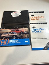 1991 Chevrolet S-10 Blazer Owners Manual Set
