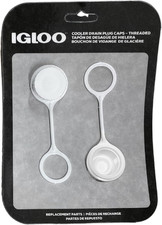 Igloo Tethered Drain Plug Caps, White, Small 20049 