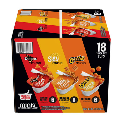 Frito-Lay Minis Doritos Cheetos and SunChips Variety Pack, 18 Pack FREE SHIPPING