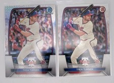 Trea Turner 2023 Bowman 2 Card Lot Chromo Mojo Refractor & Base Phillies