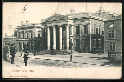Ansichtskarte Oldham, Town Hall 