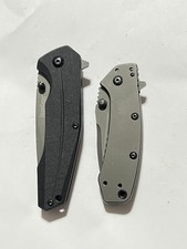 Lot of 2 Kershaw Assisted Opening Pocket Knives - 1555TI Cryo - 1360 Asteroid