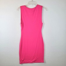 Naked Wardrobe Womens Bodycon Mini Tank Dress Size Large Pink Clubwear Going Out