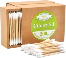 Cotton Swabs 400 count Double Round Tips Cotton Swabs With Strong wooden Sticks