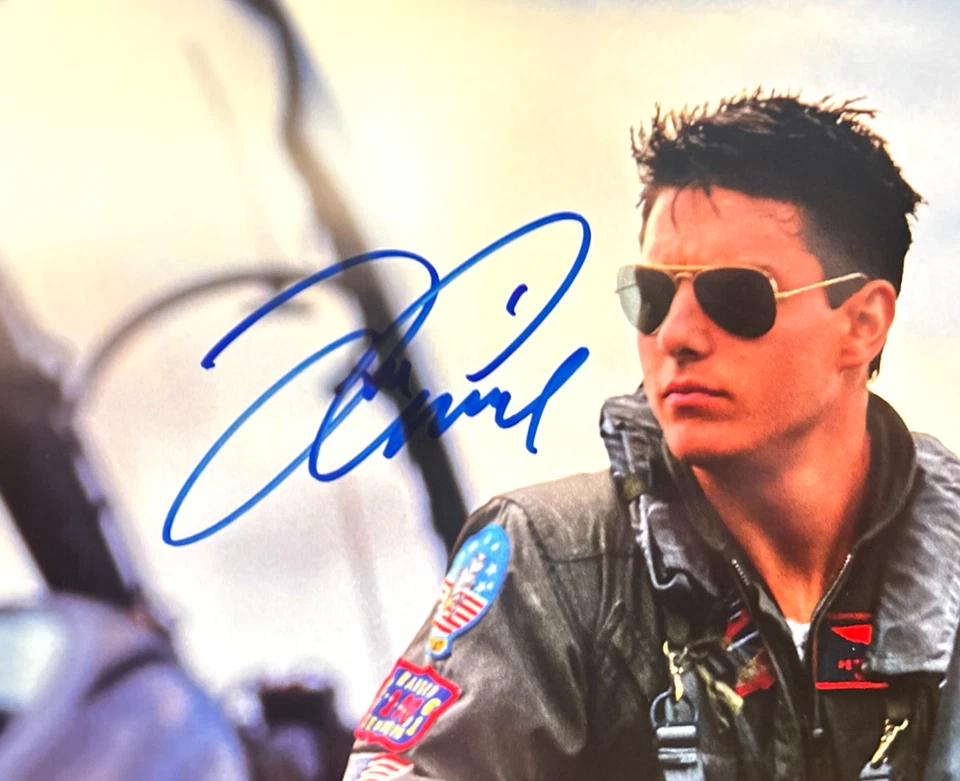 汤姆·克鲁伊斯(TOP GUN "Maverick)" 签名 8x10" 正品亲笔签名 带真品证书 — 第 3/4 张图片