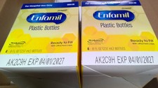 Enfamil Plastic Bottles 0284-08 6 8 fl oz Bottles 2 boxes