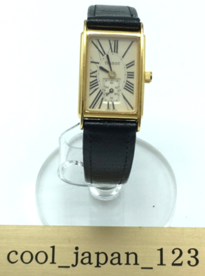 Exc+5] TISSOT A222 Women's Quartz Watch Gold Tank Small Second