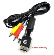 AV Video Audio Cable For Sony Playstation 1,2,3 "6 Month Warranty"