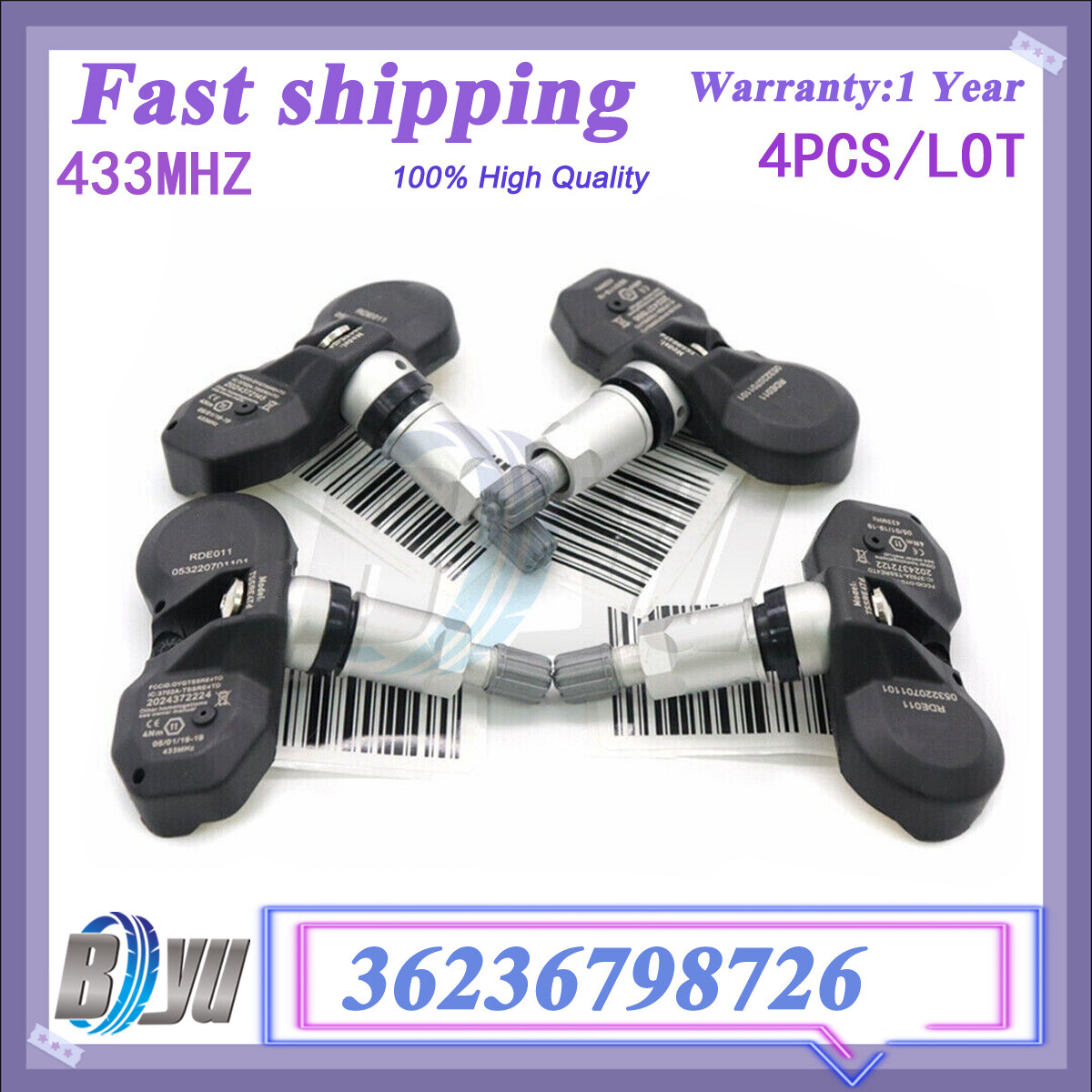 1X BMW MINI TPMS Tire Pressure Monitor Sensor 1 2 3 4 5