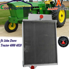 #ar40832 Ar46434 Ar49454 Aluminum Radiator 4row Fit John Deere Tractor 4000 4020