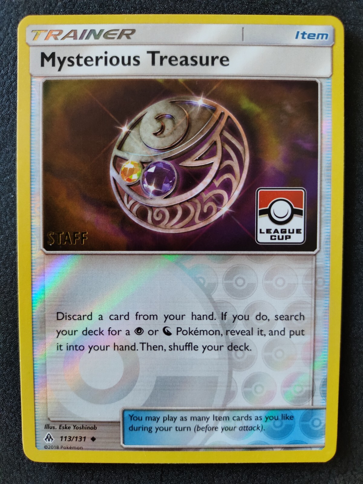 Pokemon Mysterious Treasure Staff League Holo Promo Forbidden Light 113/131 NM