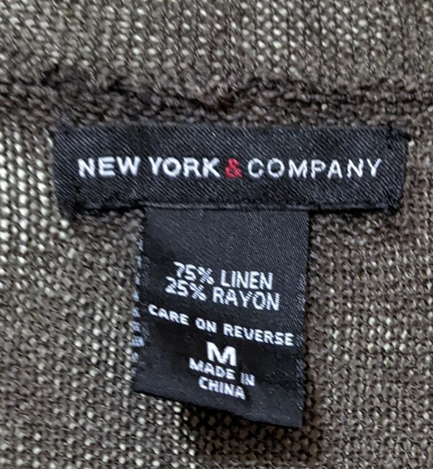 Cárdigan marrón para mujer New York Company talla mediana Foto 3 de 4