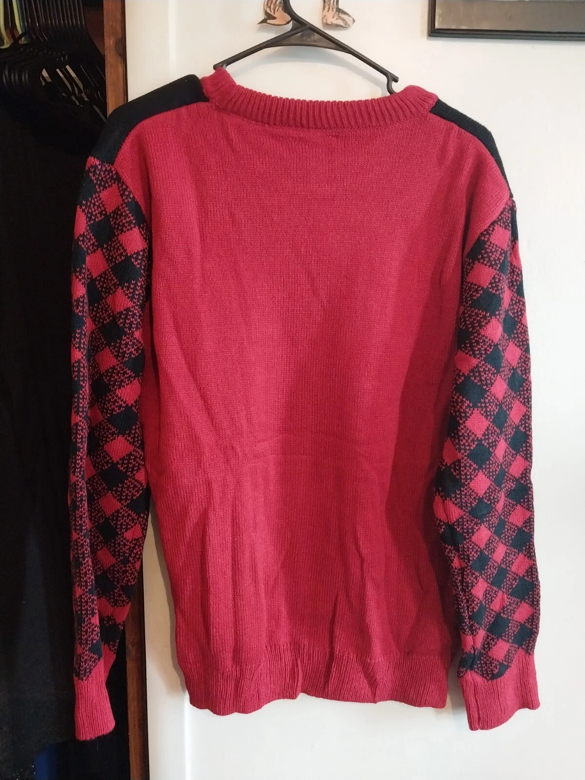 Womens Ugly Christmas Sweater  Size Med Bite Me Gingerbread Man