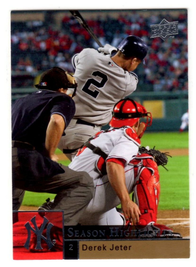 2009 Upper Deck #466 Derek Jeter HL ~ Yankees ~ The Captain!
