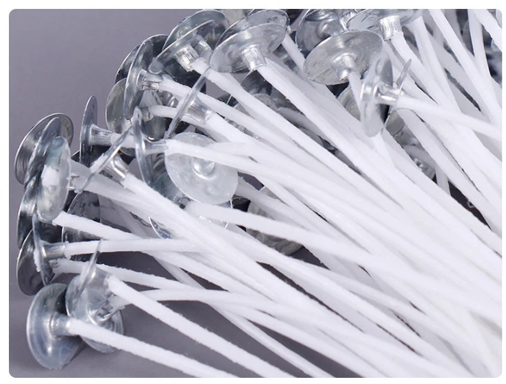 Kerzendocht Dochte für Kerzen Docht mit Fuß gewachst 15cm 20cm 2,5cm Teelichte - Bild 4 von 4