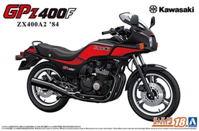 アオシマ 1/12 Kawasaki GPZ400 AOSHIMA 1/12 The Bike No.18 Kawasaki ZX400A2 GPz400F 1984 Plastic