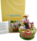 HUTSCHENREUTHER Ostern limitiert Gartenarbeit Spieluhr Katze Blumenwalzer NEU OV