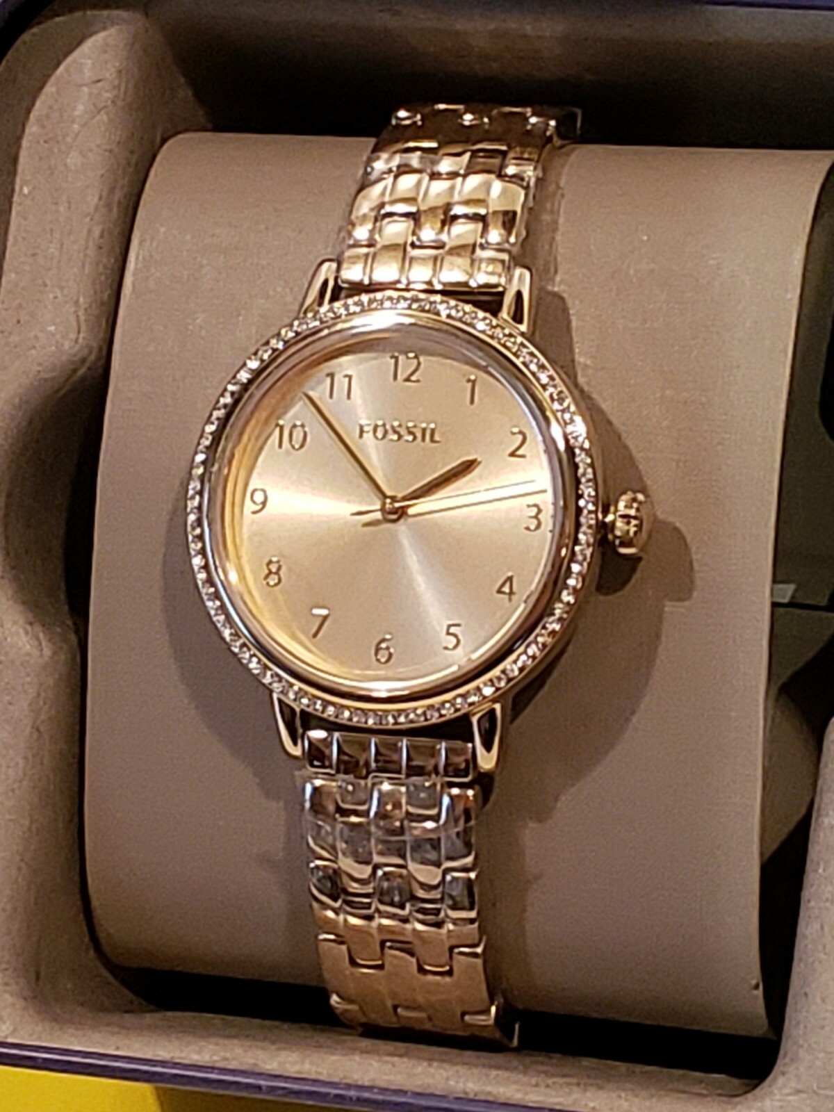Fossil Three-hand Gold Stainless Steel 