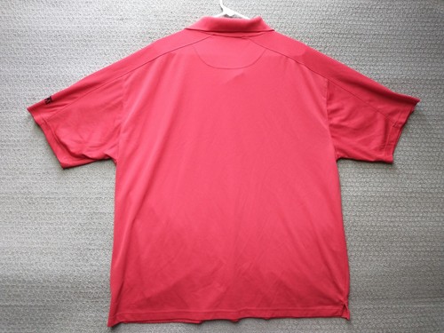 CHICAGO BLACKHAWKS Polo Shirt Adult XL Red Short Sleeve Casual NHL Men's - Picture 8 of 15