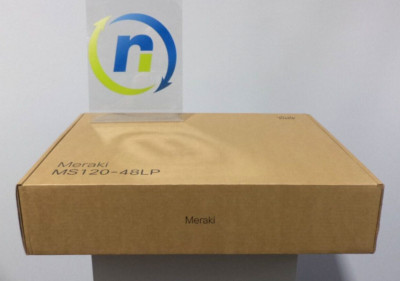 New Cisco Meraki MS120-48LP-HW 48x PoE 4x1G SFP Cld Mngd Switch, UNCLAIMED -1 YR