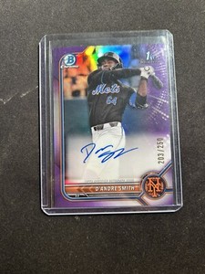 2022 Bowman Draft Chrome Pick Purple Refractor /250 D'Andre Smith #CDA-DS Auto