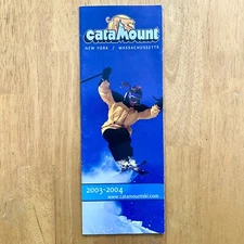 2003-2004 CATAMOUNT Resort Ski Trail Map Brochure MA NY