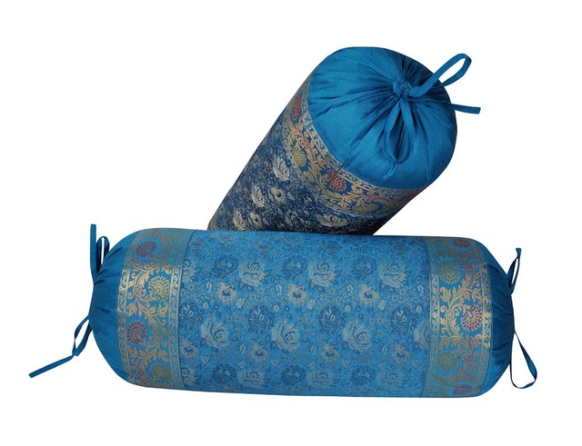 Traditional Bolster Pillow Covers Sofa Roll Case Bedroom